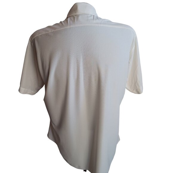 16.5 Large Men's Vintage Sears Perma-Prest 1970's Slinky Nylon Knit Thin - Picture 4 of 8